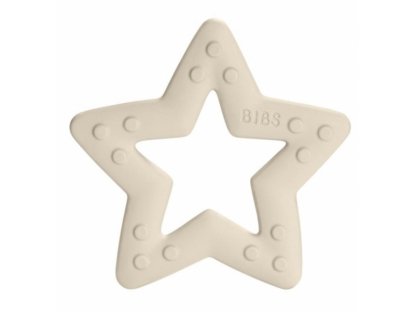 Baby Bitie Star Ivory - Silikonové kousátko Hvězdička - bílá
