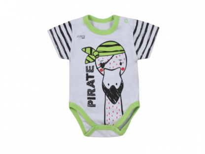 Baby body s krátkým rukávem Pirát