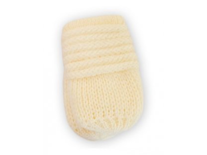 BABY NELLYS Zimní pletené kojenecké rukavičky