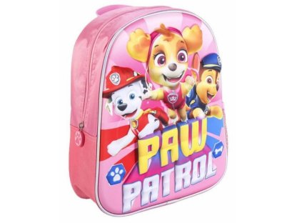 Batoh, aktovka 3D pro předškoláka Paw Patrol - růžový