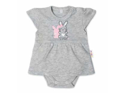 Bavlněné kojenecké sukničkobody, kr. rukáv, Cute Bunny  2
