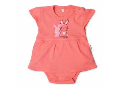 Bavlněné kojenecké sukničkobody, kr. rukáv, Cute Bunny 