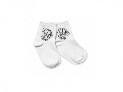 Bavlněné ponožky Cutte Bunny - bílé