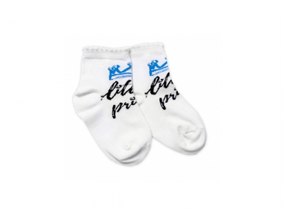 Bavlněné ponožky Little prince - bílé