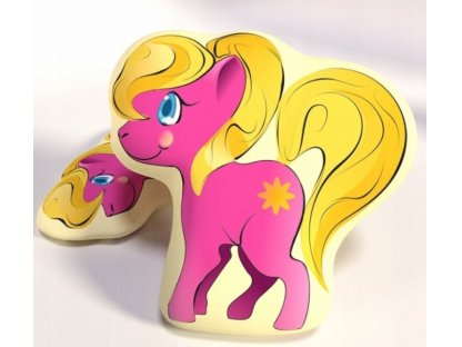 Carbotex Dětský dekorační polštářek Little Pony - růžová