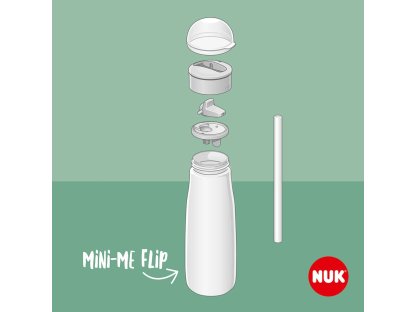 Dětská láhev NUK Mini-Me Flip Peppa Pig  450 ml  12+ m