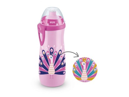 Dětská láhev NUK Sports Cup Disney Peacock 450 ml