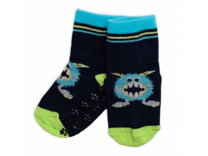 Dětské ponožky s ABS Příšerky - granát