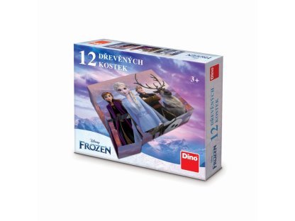 FROZEN II 12 Dřevěné licenční kostky