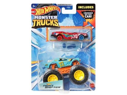 HW MONSTER TRUCKS 1:64 S ANGLIČÁKEM