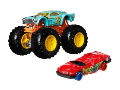 HW MONSTER TRUCKS 1:64 S ANGLIČÁKEM