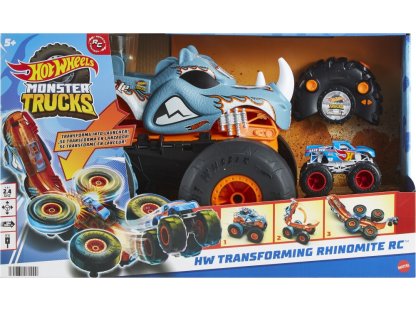 HW RC MONSTER TRUCKS TRANSFORMUJÍCÍ SE RHINOMITE 1:12