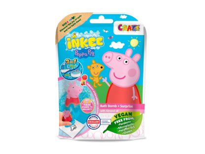 INKEE Šumivá bomba do vany s překvapením - Peppa Pig