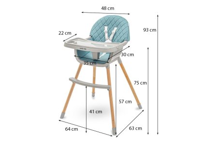 Jídelní židlička Baby Mix Freja wooden