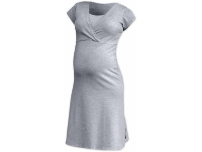 Těhotenská, kojící noční košile EVA, krátký rukáv