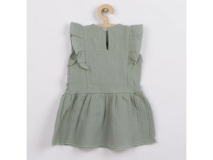 Kojenecké mušelínové šaty New Baby Summer Nature Collection mátové 2