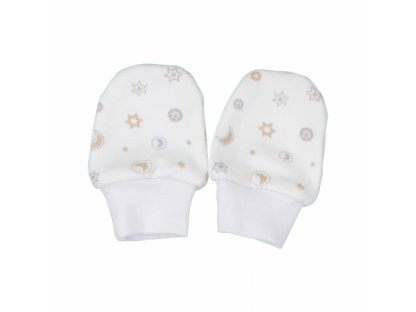 Kojenecké rukavičky, bavlna Galaxy Baby, béžová