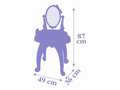 Ledové království Toaletní stolek 2v1 se židličkou