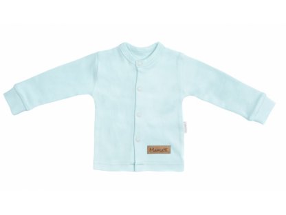 Novorozenecká bavlněná košilka, kabátek, Bear - mátová