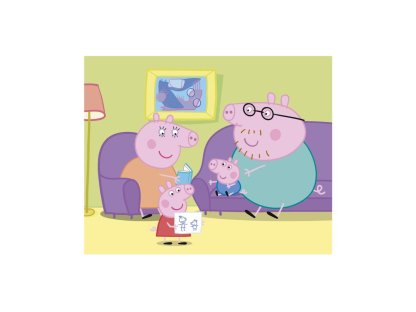 PEPPA PIG: VESELÝ DEN 20 Dřevěné licenční kostky