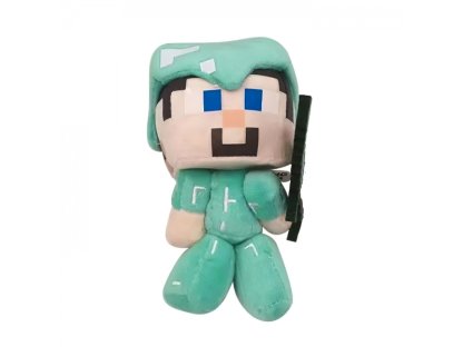 Plyšová hračka Minecraft Steve diamantový mini 16cm