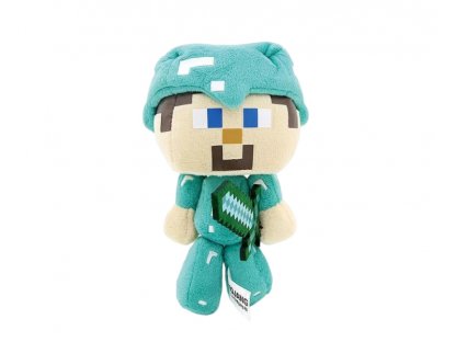 Plyšová hračka Minecraft Steve diamantový mini 16cm 2