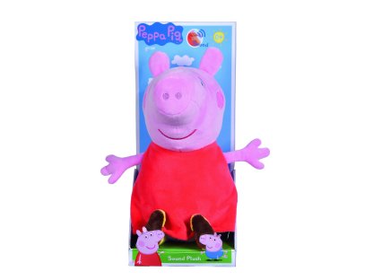 Plyšové Prasátko Peppa Pig se zvukem, 22 cm