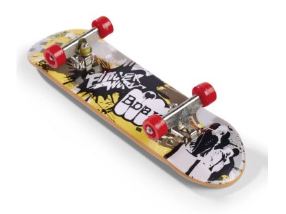 Prstový skateboard s rampou