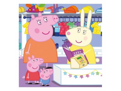 Puzzle 3x55 Prasátko Peppa