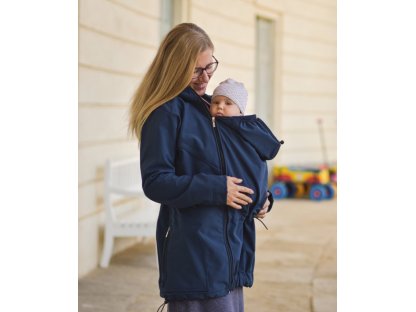 Softshellová NOSÍCÍ bunda Pavla + TĚHOTENSKÁ vsadka