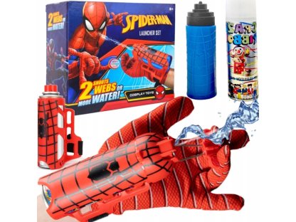 Spiderman vystřelovák vody a pavučiny 2v1