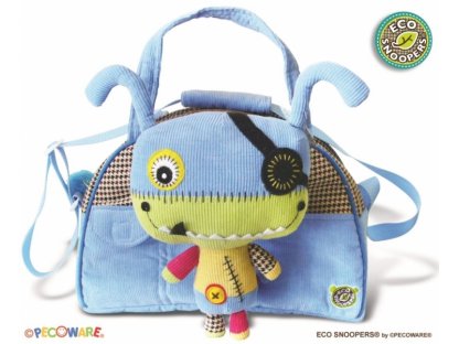 Stylová dětská taška Monster - sv. modrá