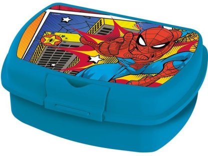 Svačinový box Spiderman modrý 2