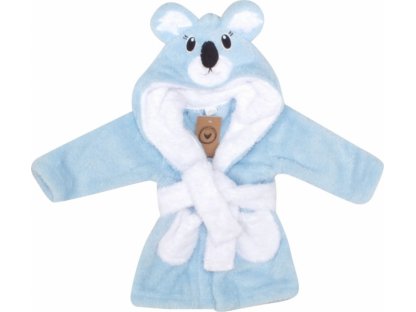 Luxusní chlupáčkový župan s kapucí a páskem, Koala 2