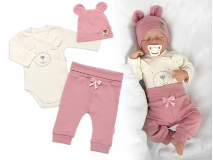 Zavinovací body dl.rukáv, tepláčky a čepička Little Bear, Baby Nellys