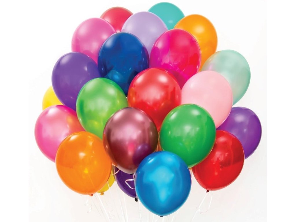 Balónky 20ks metallic mix - balonky.cz
