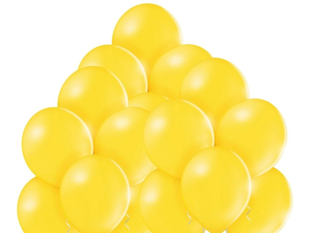 Tmavě žluté balónky 50 kusů - balonky.cz