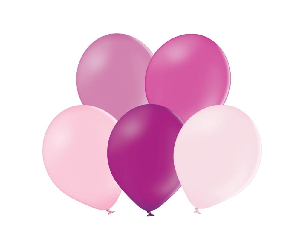 Mix růžových balonků 5 kusů - balonky.cz