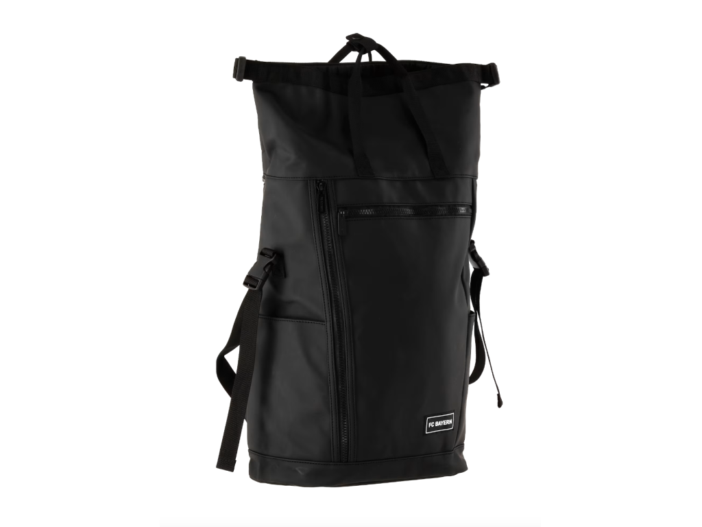 Rucsac Rolltop FC Bayern München, negru