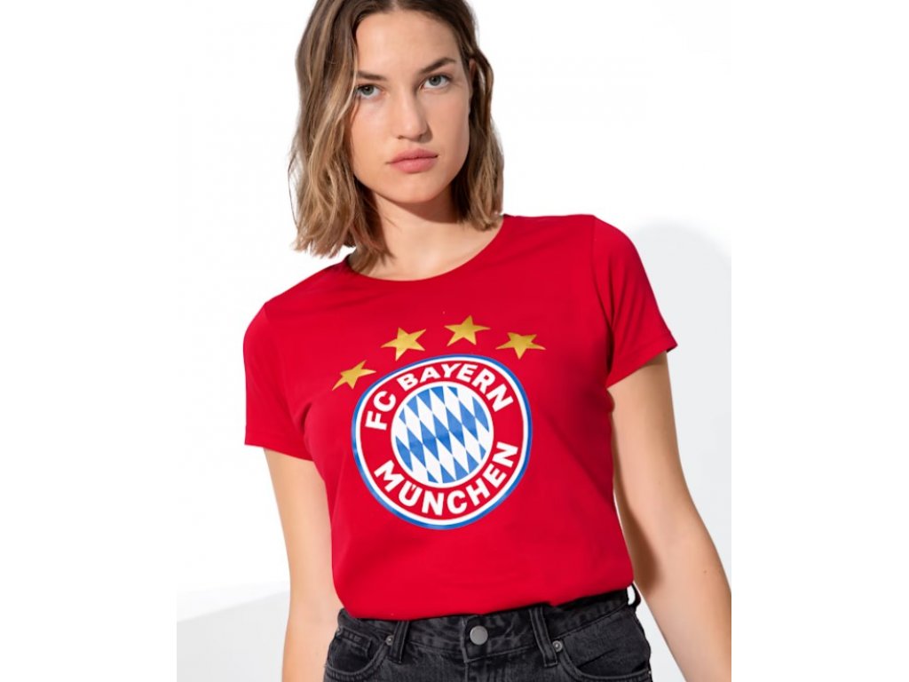 Tricou de damă FC Bayern München, ro?u