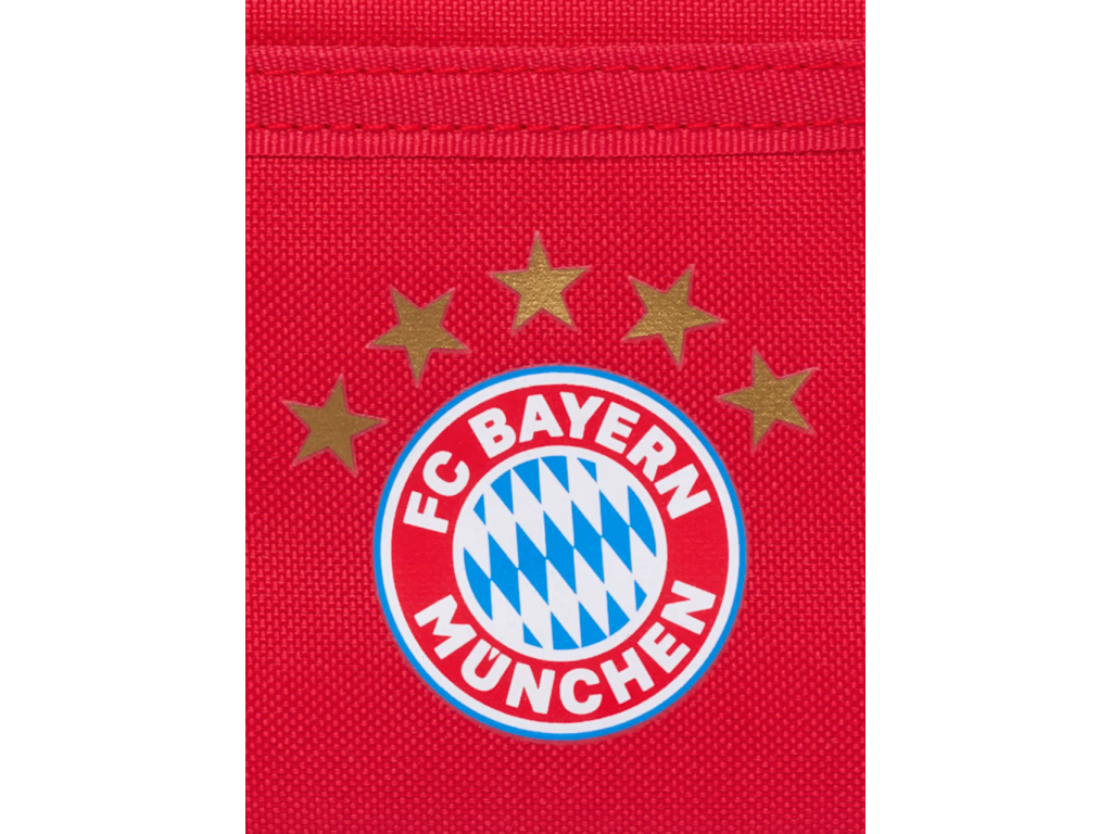 Detská peňaženka logo s piatimi hviezdičkami FC Bayern München, červená