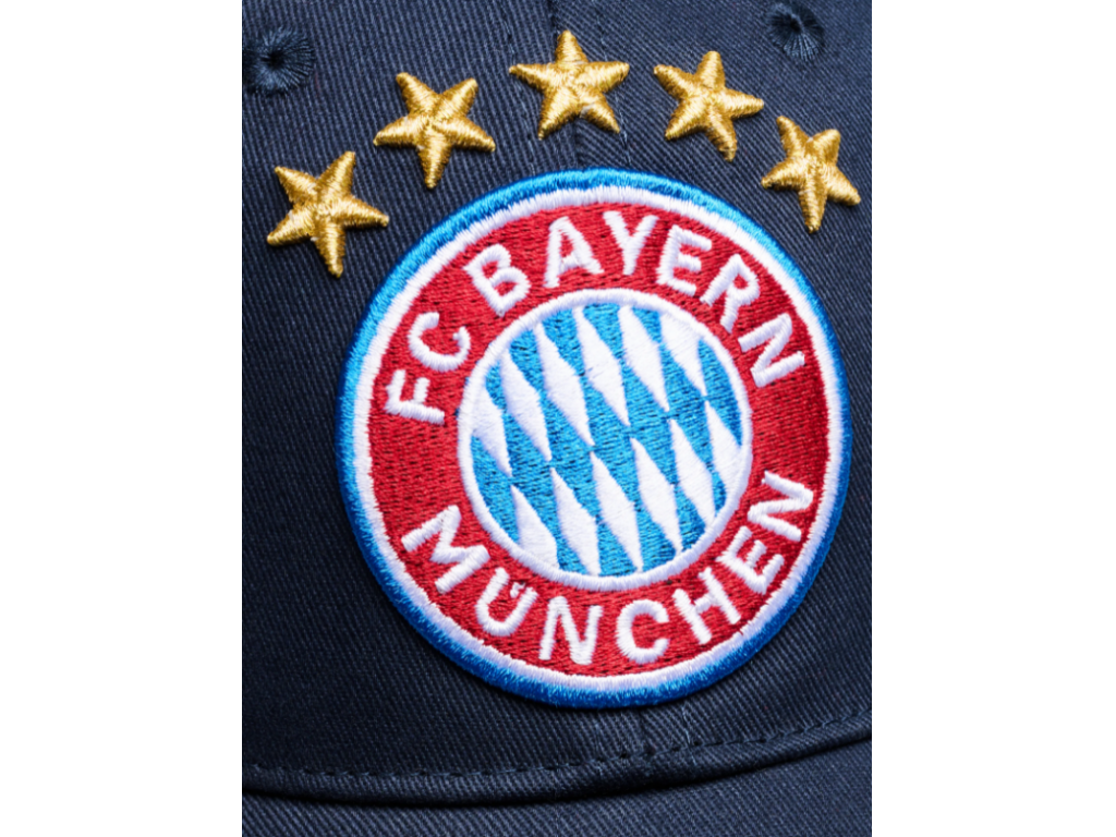 Șapcă pentru copii cu sigla 5 stele FC Bayern München, albastră