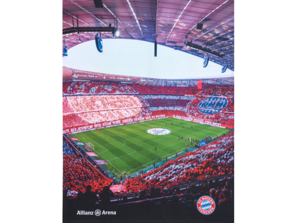 Pătură din lână Allianz Arena FC Bayern München, 130 x 170 cm