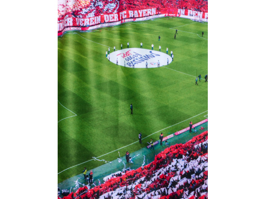Pătură din lână Allianz Arena FC Bayern München, 130 x 170 cm