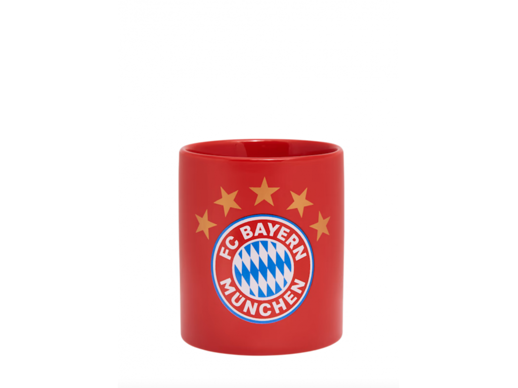 Hrnček s 5-hviezdičkovým logom, FC Bayern München, 0,3 l, červený
