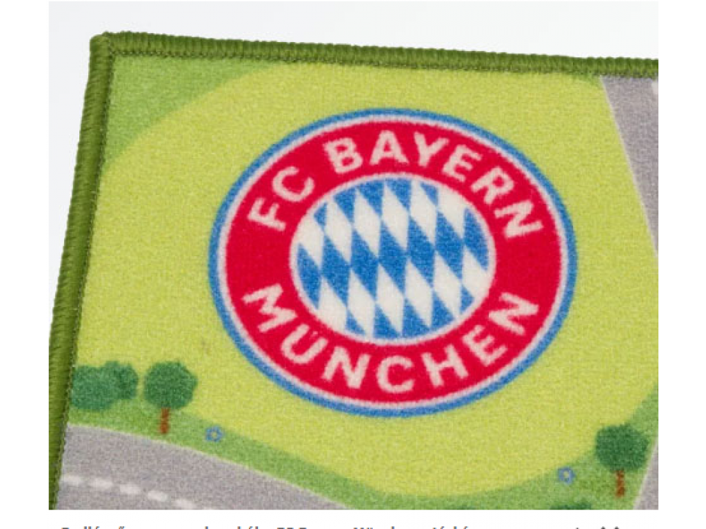 Koberec do dětského pokoje FC Bayern München - mapa města