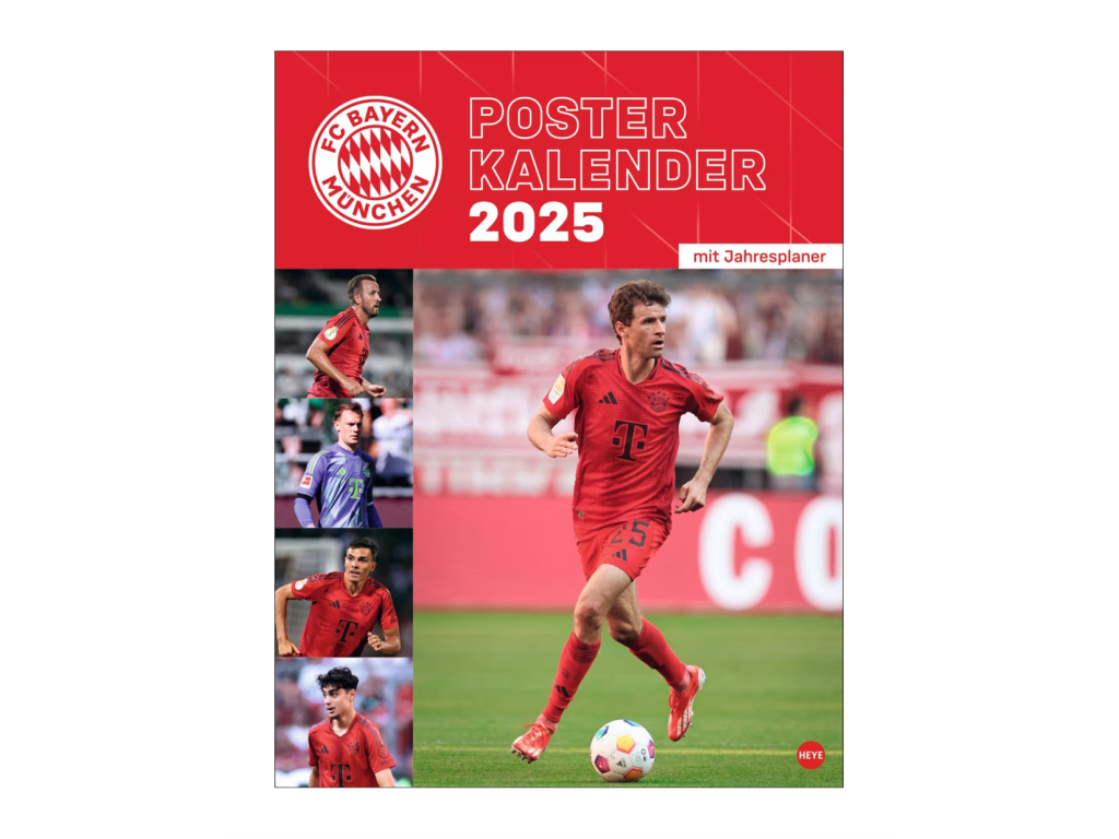 nástěnný kalendář 2025 FC Bayern München