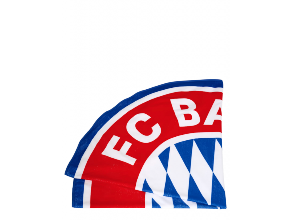 Osuška plážová FC Bayern München - Logo XXL, červená/biela/modrá