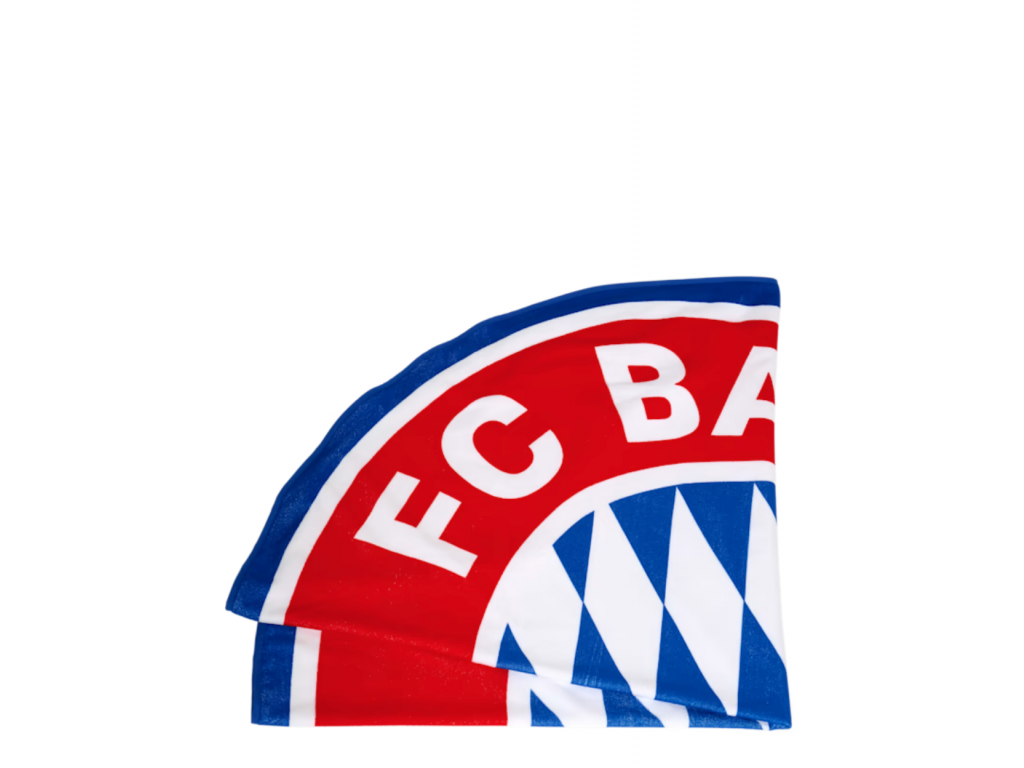 Osuška plážová FC Bayern München - Logo XXL, červená/bílá/modrá