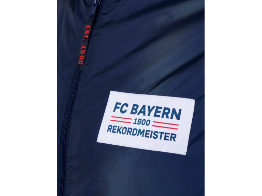 Pánská přechodová bunda FC Bayern München REKORDMEISTER, tmavě modrá